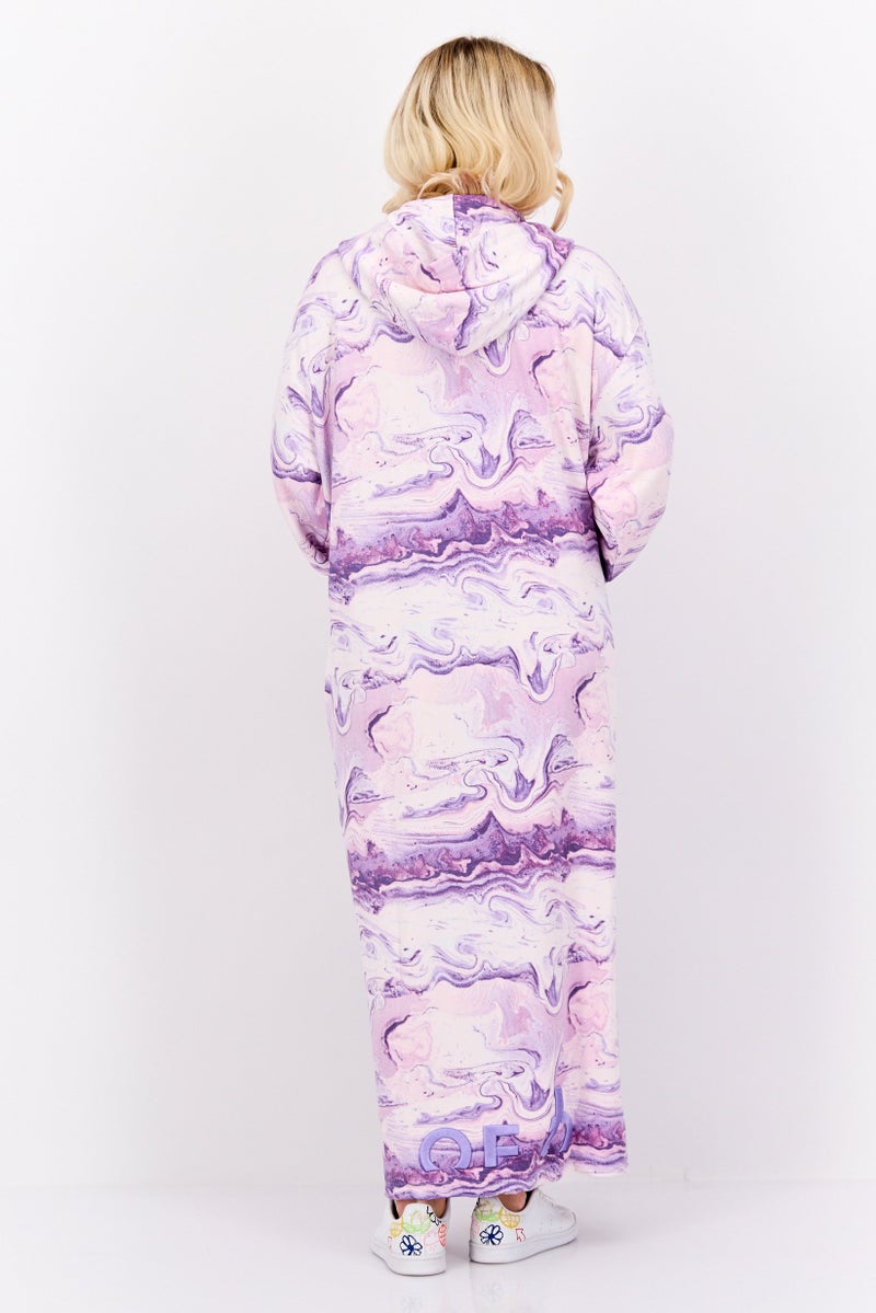 TRIBE OF 6 Women Sportswear Fit Long Sleeve Outdoor Dress, Multicolor - Image 4