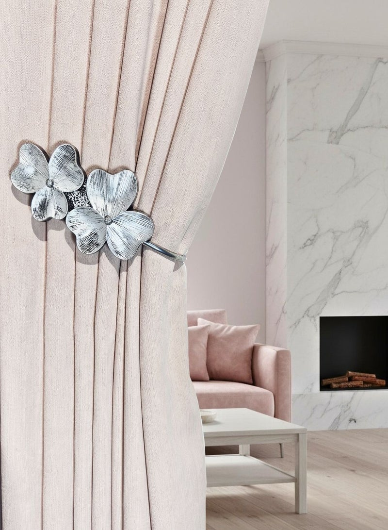 QBAID مساند ستائر عدد 2 – خطافات جدارية لتثبيت الستائر وإضفاء لمسة ديكور أنيقة - Image 1