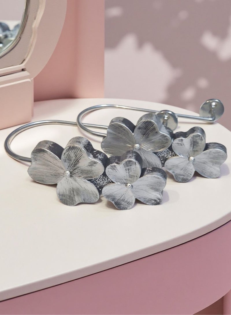 QBAID مساند ستائر عدد 2 – خطافات جدارية لتثبيت الستائر وإضفاء لمسة ديكور أنيقة - Image 5