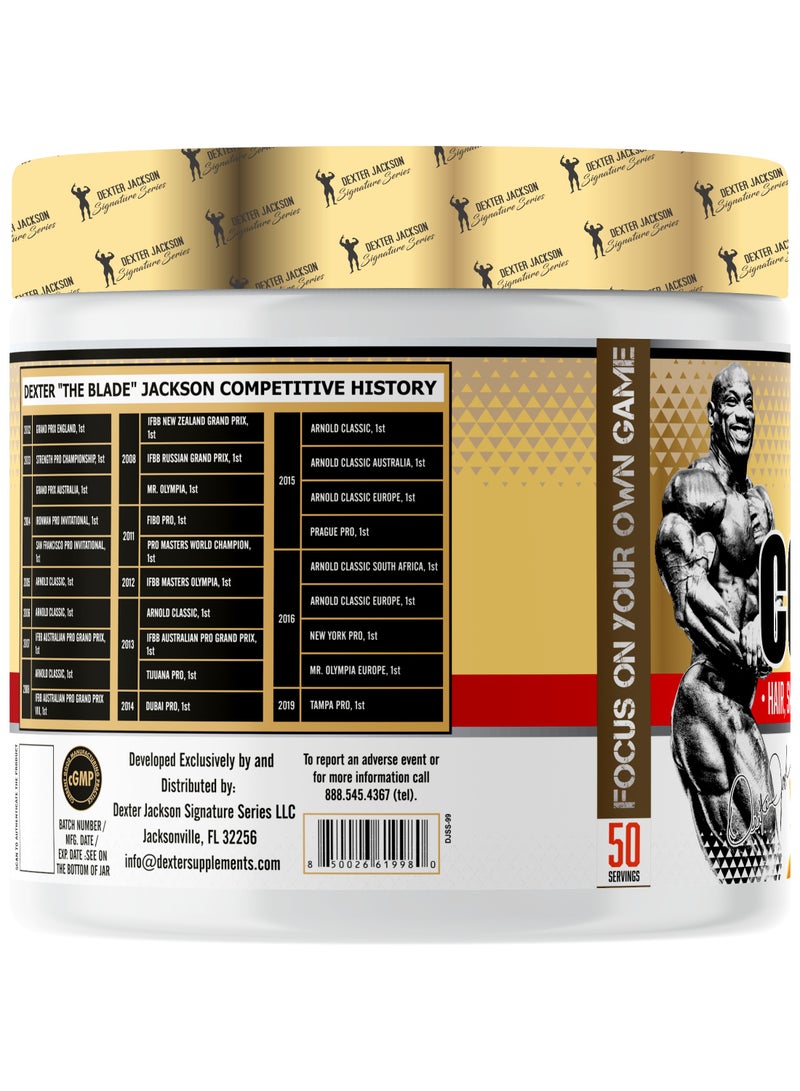 DEXTER JACKSON Gold Series Collagen - Supports Skin, Hair, Nails, and Joint Health (Orange, 550g, 50 Servings) - Image 2