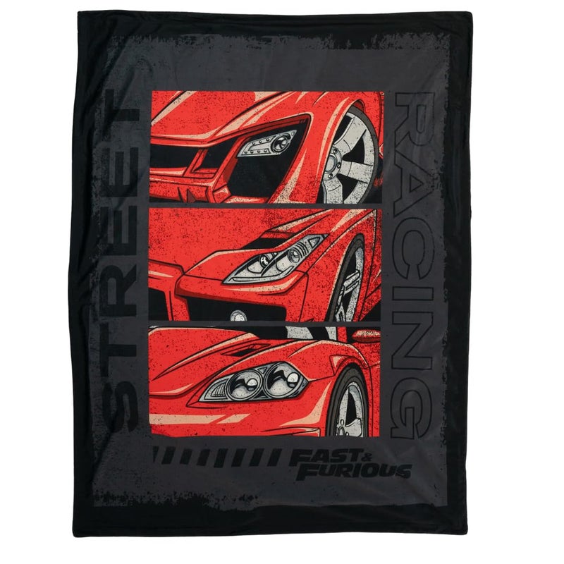 Franco Collectibles Fast & Furious Bedding Super Soft Plush Micromink Throw  46 in x 60 in  (Official Licensed Product)  - Image 1