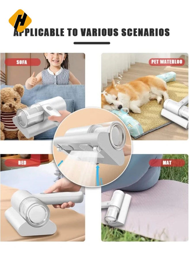 HuHa - UV Vacuum Cleaner, Wireless Handheld Sofa Strong Suction Cleaning Machine, Portable Cordless Mite Removal Cleaner for Sheet, Carpets, Pillows - Image 1