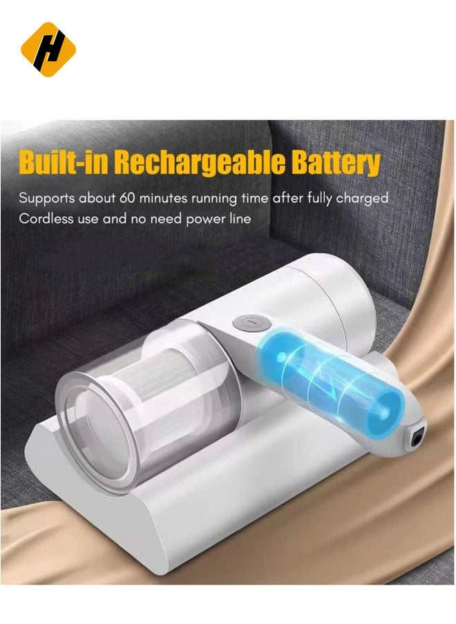 HuHa - UV Vacuum Cleaner, Wireless Handheld Sofa Strong Suction Cleaning Machine, Portable Cordless Mite Removal Cleaner for Sheet, Carpets, Pillows - Image 1