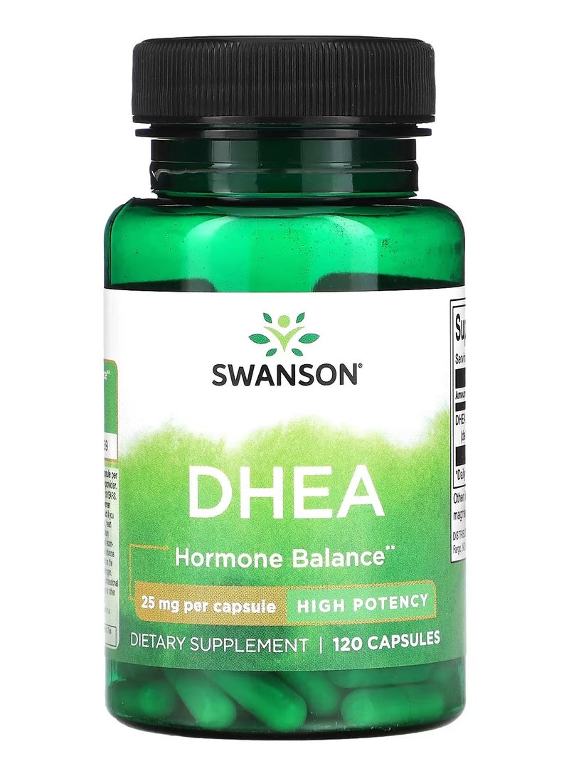 SWANSON Swanson, DHEA, High Potency, 25 mg, 120 Capsules 