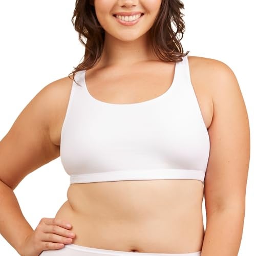 Leading Lady Sports Bra for Women - The Serena Wirefree Sports Bra - White - Image 1