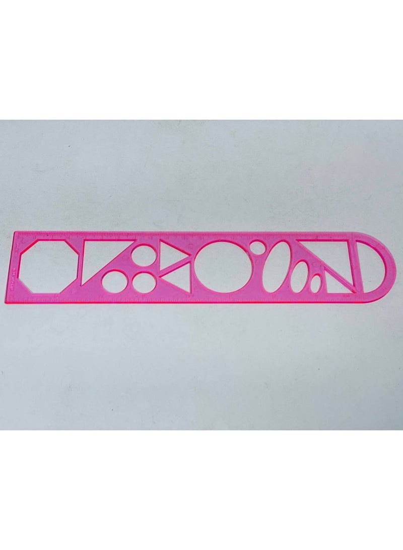 Art ruler Plastic ruler Colors Ruler length: 20 cm Box: 24 rulers - Image 1