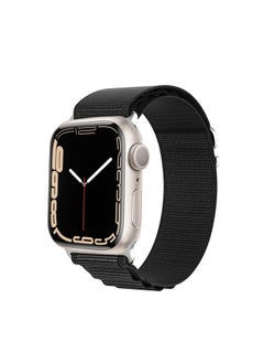 Replacement Strap For Apple Watch SE 2022 40mm DUX DUCIS GS Series Nylon Loop Watch Band Black