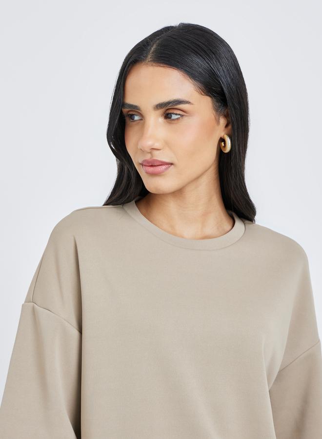 Styli Solid Short Sleeve Oversized T-Shirt - Image 4