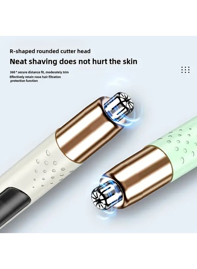 FS Color ميني مشذب شعر الأنف المحمول، قابل لإعادة الشحن عبر USB، تشغيل صامت، تصميم مريح للمنزل والسفر - Image 3