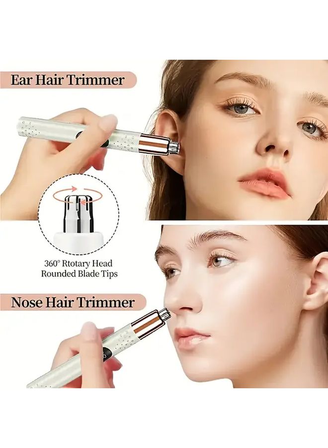 FS Color ميني مشذب شعر الأنف المحمول، قابل لإعادة الشحن عبر USB، تشغيل صامت، تصميم مريح للمنزل والسفر - Image 4