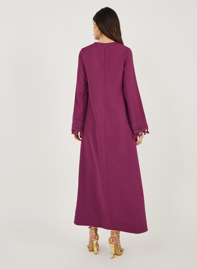 Styli Tasseled Sleeve Maxi Dress  - Image 5