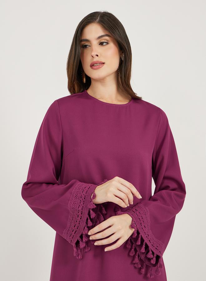 Styli Tasseled Sleeve Maxi Dress  - Image 4