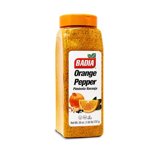 Badia Orange Pepper Seasoning 26 oz Pepper Garlic Onion Zesty Citrus Blend for Chicken Seafood Vegetables - Image 1