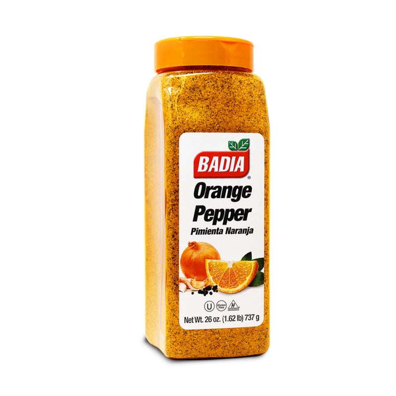 Badia Orange Pepper Seasoning 26 oz Pepper Garlic Onion Zesty Citrus Blend for Chicken Seafood Vegetables - Image 2