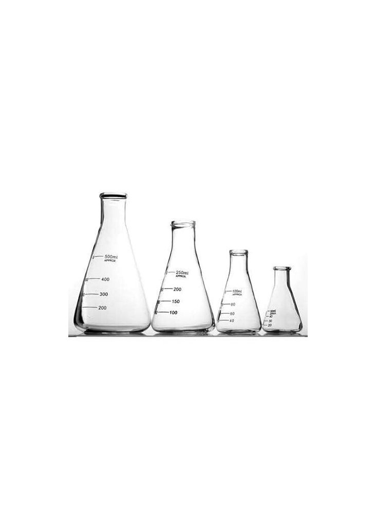 Atlasware RAWAL'S Conical Flask Borosilicate Glass 3.3 (250 ml (Set of 6))  - Image 1