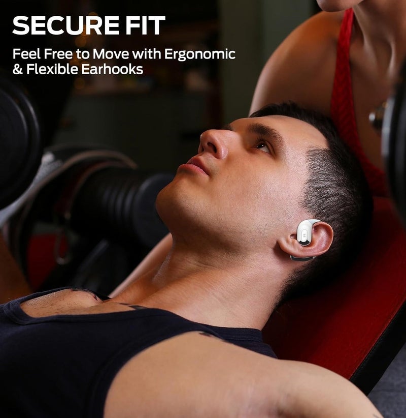 Monster Open Ear AC317 Air Conduction Bluetooth Headphones Wireless Sports Earbuds with HD Sound, Built-in Microphone & Long Battery Life - Image 4