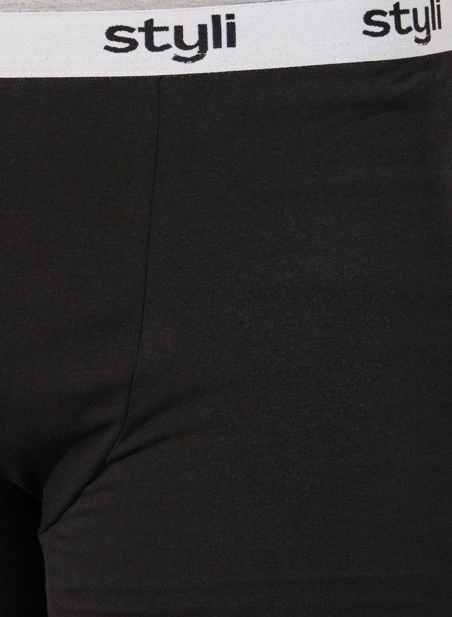 Styli Styli Pack of 5 - Cotton Stretch Solid Trunks  - Image 4