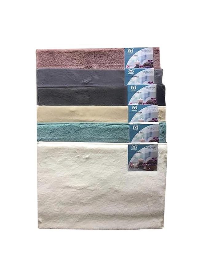 Bibb Home Polyester Cozy Fur Rectangular Bath Mat Assorted Color 17 x 24inch 5672