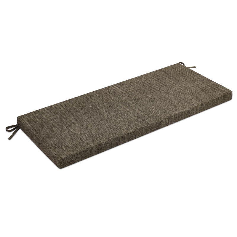 BAIBU baibu 36 Inch Classic Solid Color Bench Cushion with Ties NonSlip Indoor Outdoor Rectangle Bench Seat Cushion Standard Size Foam Pad with Machine Washable Cover  One Pad Only Brown 36x15x15in 