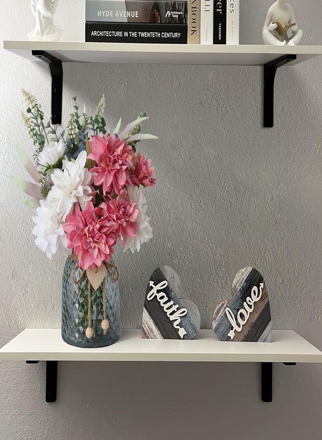 Leftover Faux Flowers in Vase,Artificial Flowers in Vase,Table Centerpieces for Dining Room,Flower Centerpieces for Tables,Fake Flowers with Vase,Kitchen Table Decor,Coffee Table Decor - Image 5