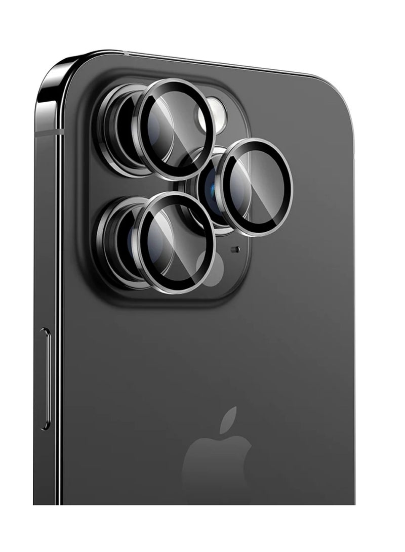 DIGI CORE iPhone 15 Pro Screen Protector 3 Pack 6.1 Inch 2.5D Curved Edges With iPhone 15 Pro Camera Lens Protector And Anti-Scratch iPhone Back PVC Clear Sheet Set (Black Titanium, iPhone 15 Pro) - Image 5