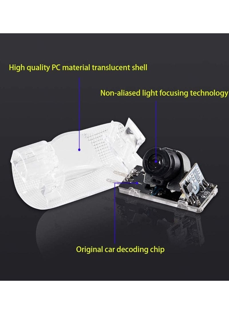 Generic 4 Pack LED Car Door Logo Light Projector, Welcome Laser Lights Car Door Courtesy Lights 3D Logo Door Lights White LED Projector Lamps for RXESGXLSLXISGSRCUX Series Lexus Door Light Replacement  - Image 2