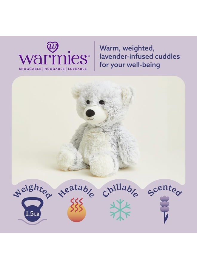 Warmies microwavable French Lavender Scented Blue Marshmallow Bear - Image 2