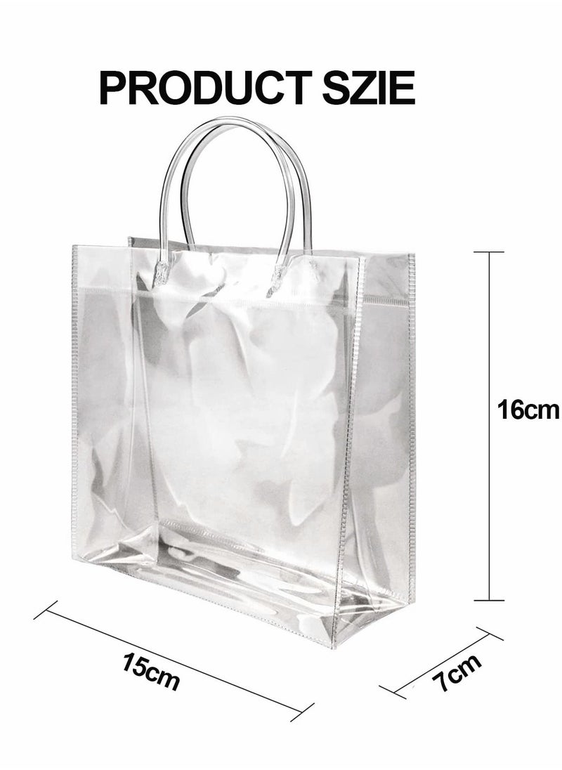 Clear PVC Gift Bags Reusable Transparent Shopping Bag Gift Wrap Tote with Handles for Wedding Flowers Birthday Valentines Day Party Bags 15 x 7 x 16cm(10Pcs) - pzsku/ZF9C413DBA743B73E702DZ/45/_/1663165235/db24edd9-bc58-4b2b-bb9b-5bdf9aba137b