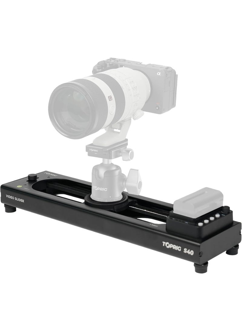 Accsoon AA-S01 TopRig S40 Motorized Camera Slider – 8.9" Portable Motorized Video Slider for Smooth Cinematic Shots, Time-Lapse & Video Production - Image 1