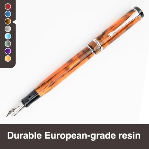 Conklin Duragraph Fountain Pen Amber - Stub Nib, Premium Writing Instrument for Calligraphy & Signatures - Image 2