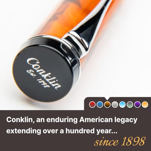 Conklin Duragraph Fountain Pen Amber - Stub Nib, Premium Writing Instrument for Calligraphy & Signatures - Image 4