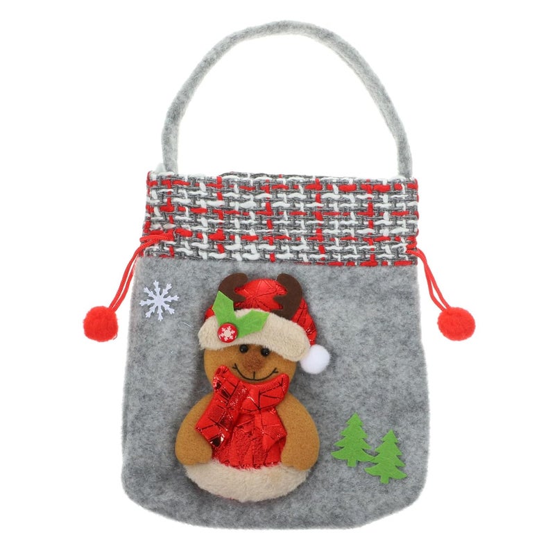 Assorted Color Christmas Drawstring Goodie Bags 23 5x20 5cm Party Favor Tote Pouch - Image 1