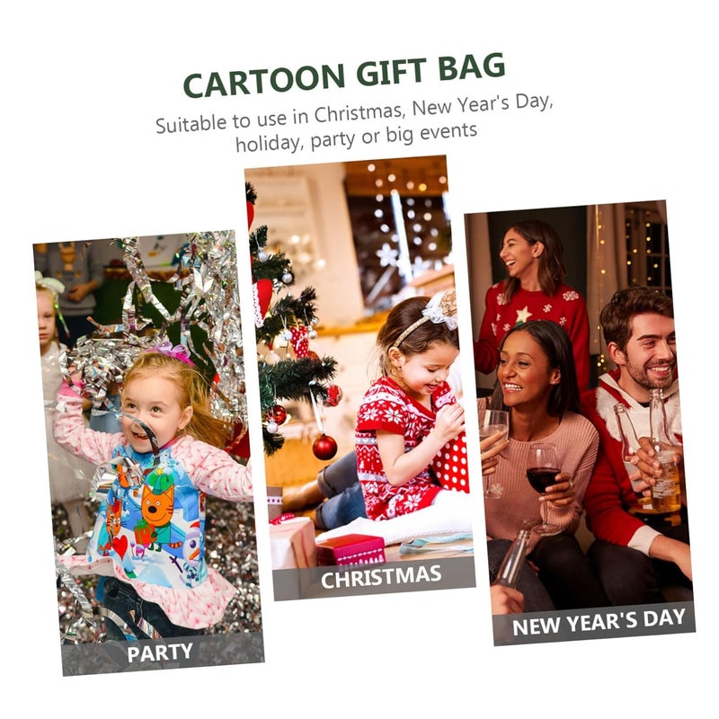 Assorted Color Christmas Drawstring Goodie Bags 23 5x20 5cm Party Favor Tote Pouch - Image 5