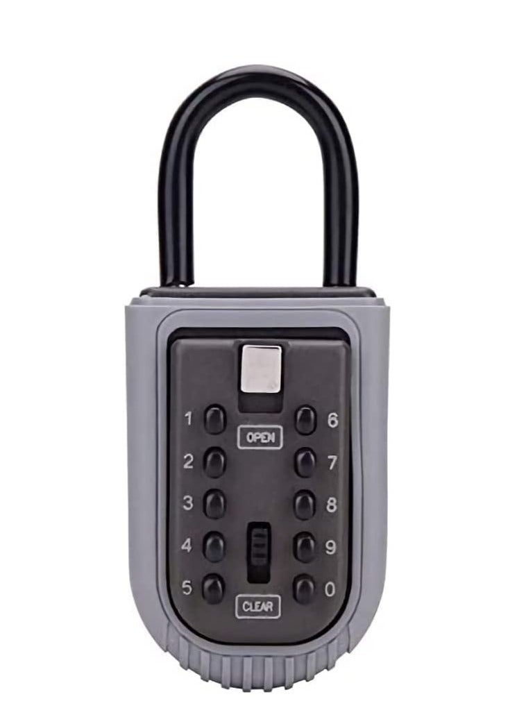 Excefore Key Safe, Portable Weatherproof Lock Box for Keys Outdoor with Removable Shackle, Hangable Combination Key Lock Box for Home Office Garage School Airbnb to Share - Image 1