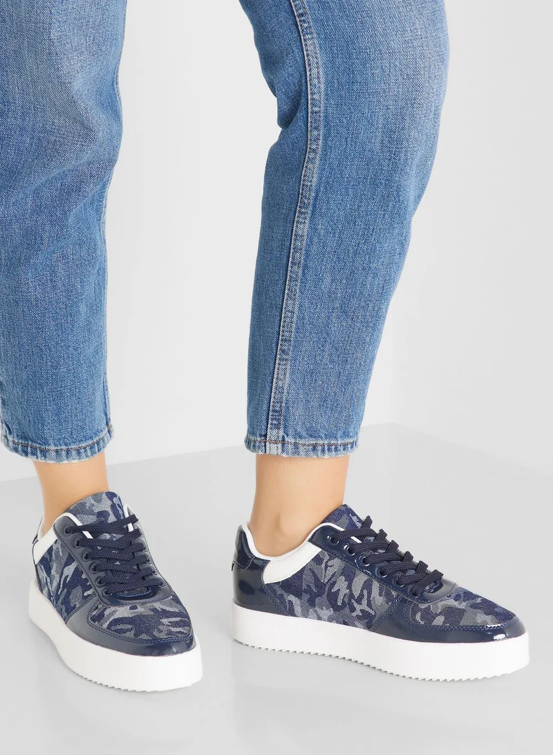 Ginger Denim Lace Up Sneaker