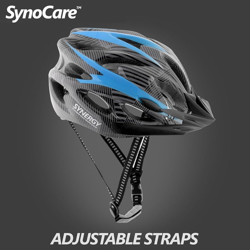 SYNOCARE Adjustable Cycling Helmet for Men & Women with Detachable Visor | Light Weight Bicycle Helmet with Ventilation for Youth, Adults & Kids | Helmet for Cycling, Skating & Skateboarding | Red - Image 4