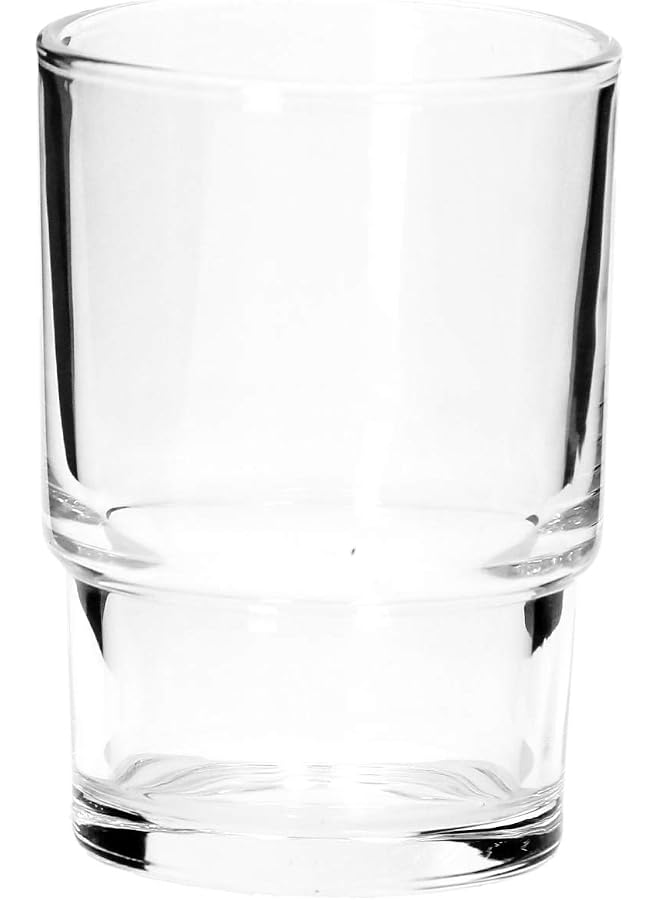 6Pc Tumbler Glass Set, 8oz/240ml Tumbler Glass, Transparent, Modern Design, Dishwasher & Microwave Safe