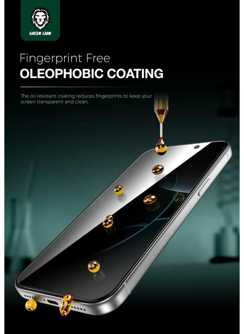 GREEN LION 9H Steve Privacy Anti-Peeping Glass iPhone 17 Pro with Blocked Side Viewing & Grease Resistance / Highly Responsive / -Anti Fingerprint - Black Edge/Privacy - Image 4