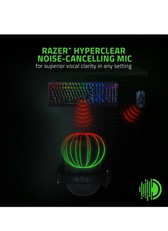 ريزر سماعة الألعاب السلكية BlackShark V2 X، صوت محيطي 7.1، مشغلات 50 مم، هيكل خفيف الوزن 240 جرام، ميكروفون مضاد للضوضاء، وسائد أذن من إسفنج الذاكرة الهجين للراحة، أسود | RZ04-03240700-R3M1  - Image 2