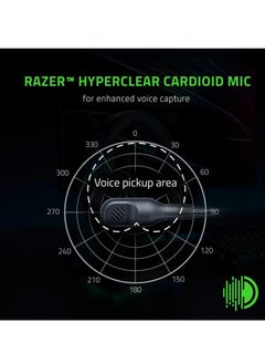 ريزر سماعة الألعاب السلكية BlackShark V2 X، صوت محيطي 7.1، مشغلات 50 مم، هيكل خفيف الوزن 240 جرام، ميكروفون مضاد للضوضاء، وسائد أذن من إسفنج الذاكرة الهجين للراحة، أسود | RZ04-03240700-R3M1  - Image 5