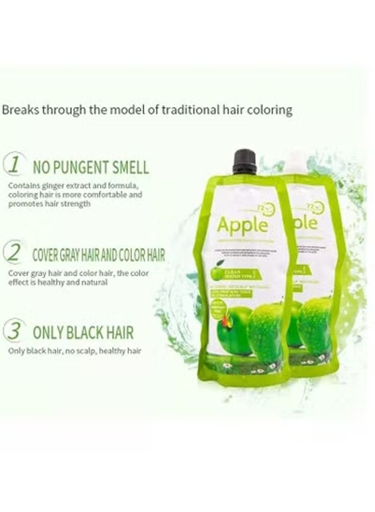 BEAUTY AMBITION Apple Ammonia Free Black Hair Color Cream 1000ml  - Image 3