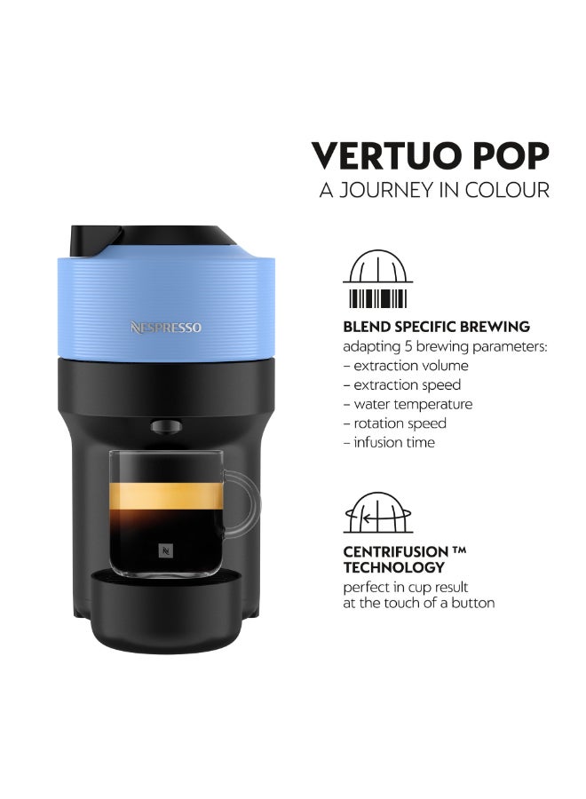 Nespresso Vertuo Pop (Middle East Version) 750 ml 1500 W GDV2-GB-BL-NE Blue - Image 2