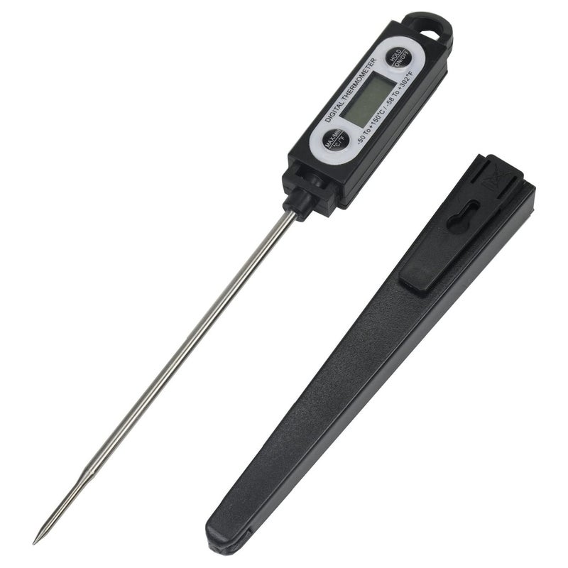 Chef Craft Select Instant Read Thermometer, 10 inch, Black - Image 2