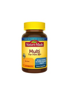 Nature Made Men's Multivitamin 50+ Tablets, 90 Count for Daily Nutritional Support