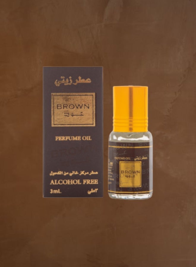 بانافع 60 قطع عطر براون عود زيتي 3 مل - Image 2