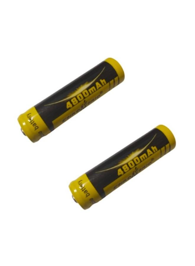 2 Pieces 18650 4800mAh 4.2V Long Lasting Rechargeable Lithium-ion Battery  - Image 1