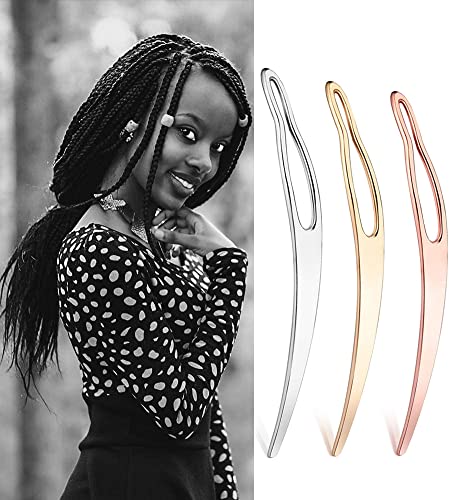 FFNIU 3Pcs Dreadlocks Tools, Interlocking Tools for Locs, Sisterlock and Dreadlocks Starter Tightening Accessories for Dreads. Easy Locking Needle Hair loc Maintenance Tool Kit - Image 2