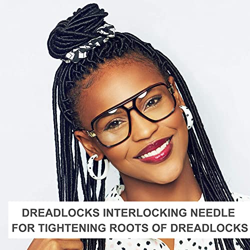 FFNIU 3Pcs Dreadlocks Tools, Interlocking Tools for Locs, Sisterlock and Dreadlocks Starter Tightening Accessories for Dreads. Easy Locking Needle Hair loc Maintenance Tool Kit - Image 4