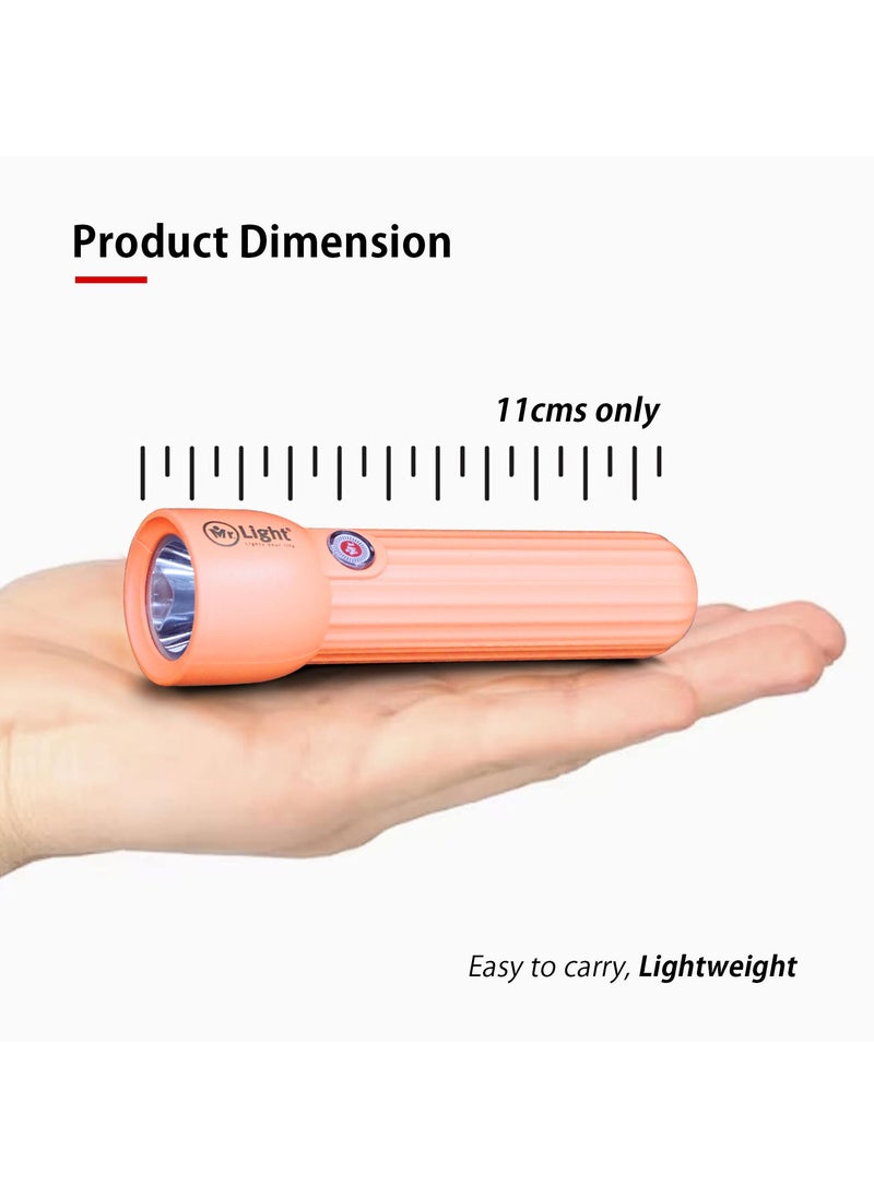 Mr. Light - Ultra Bright Rechargeable LED Torch Flashlight Small Size And Long Working Time Compact Handheld Torchlight for Camping Hiking and Emergencies - Image 1