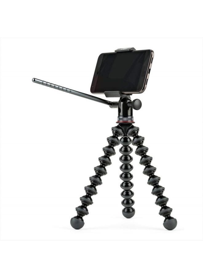 JOBY - GripTight PRO Video GorillaPod Stand: Pan & Tilt Video Tripod Head and GorillaPod for Smartphones from iPhone SE to iPhone 8 Plus, Google Pixel, Samsung Galaxy S8 and More - Image 1